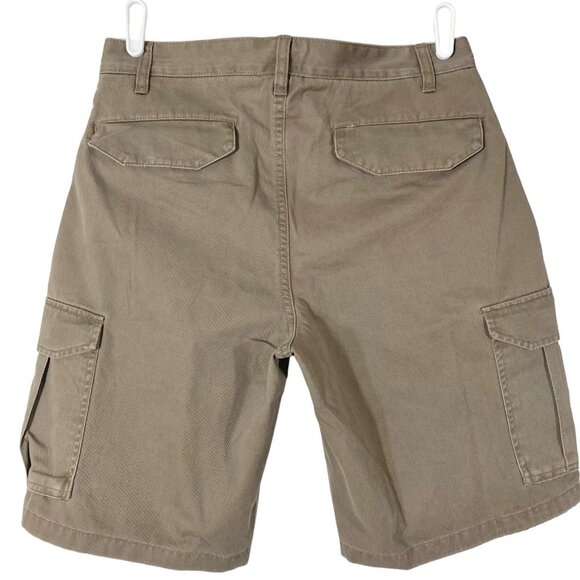 Narragansett Traders Men's Cargo Shorts Size 30 Flat Front Brown Cotton - Picture 3 of 10
